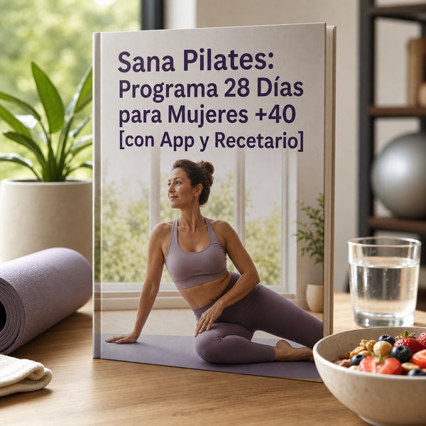 Sana Pilates: Programa 28 Días para Mujeres con App, Videos y Recetario